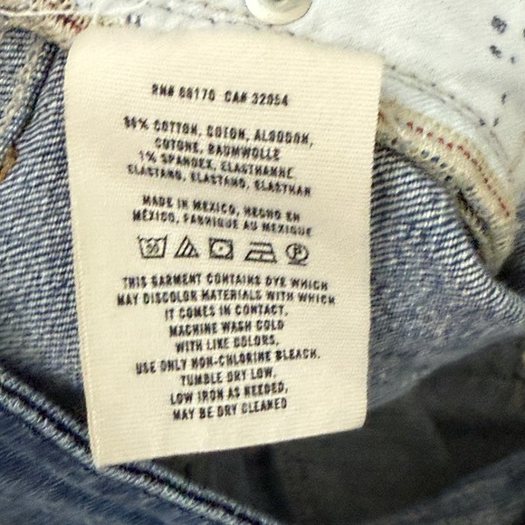 Anthropologie Pilcro the Letterpress Stet Jean Shorts Size 25 Roll-Up Denim Blue - Picture 5 of 7